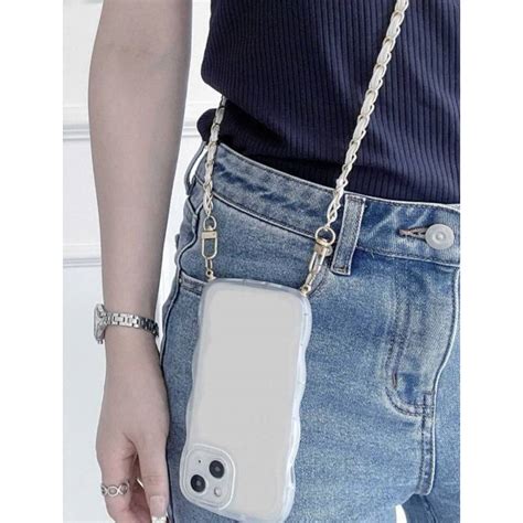 funda para móvil con cadena de hombro .